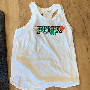 Pink Women’s tank top with opened back